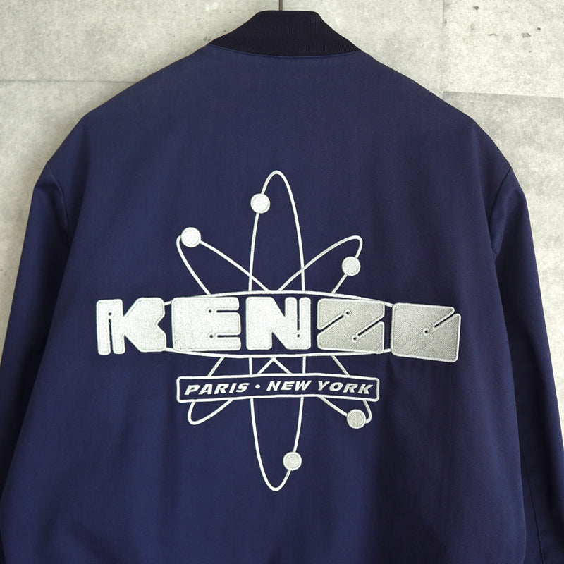 Kenzo 后背徽标运动夹克 海军蓝