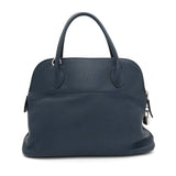 エルメス ボリード31 トゴ 2way ハンドバッグ ショルダーバッグ ネイビー □M刻 - NEWSED