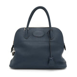 エルメス ボリード31 トゴ 2way ハンドバッグ ショルダーバッグ ネイビー □M刻 - NEWSED