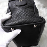 シャネル ココマーク 31 RUE CAMBON ラムスキン ミニボストンバッグ ブラック - NEWSED