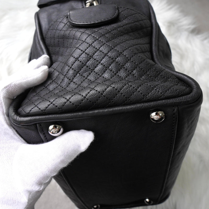 シャネル ココマーク 31 RUE CAMBON ラムスキン ミニボストンバッグ
