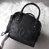 シャネル ココマーク 31 RUE CAMBON ラムスキン ミニボストンバッグ ブラック - NEWSED