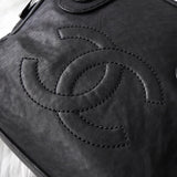 シャネル ココマーク 31 RUE CAMBON ラムスキン ミニボストンバッグ ブラック - NEWSED