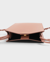 ジルサンダー TANGLE SMALL タングル スモール レザー ショルダーバッグ ブラウン メンズ レディース