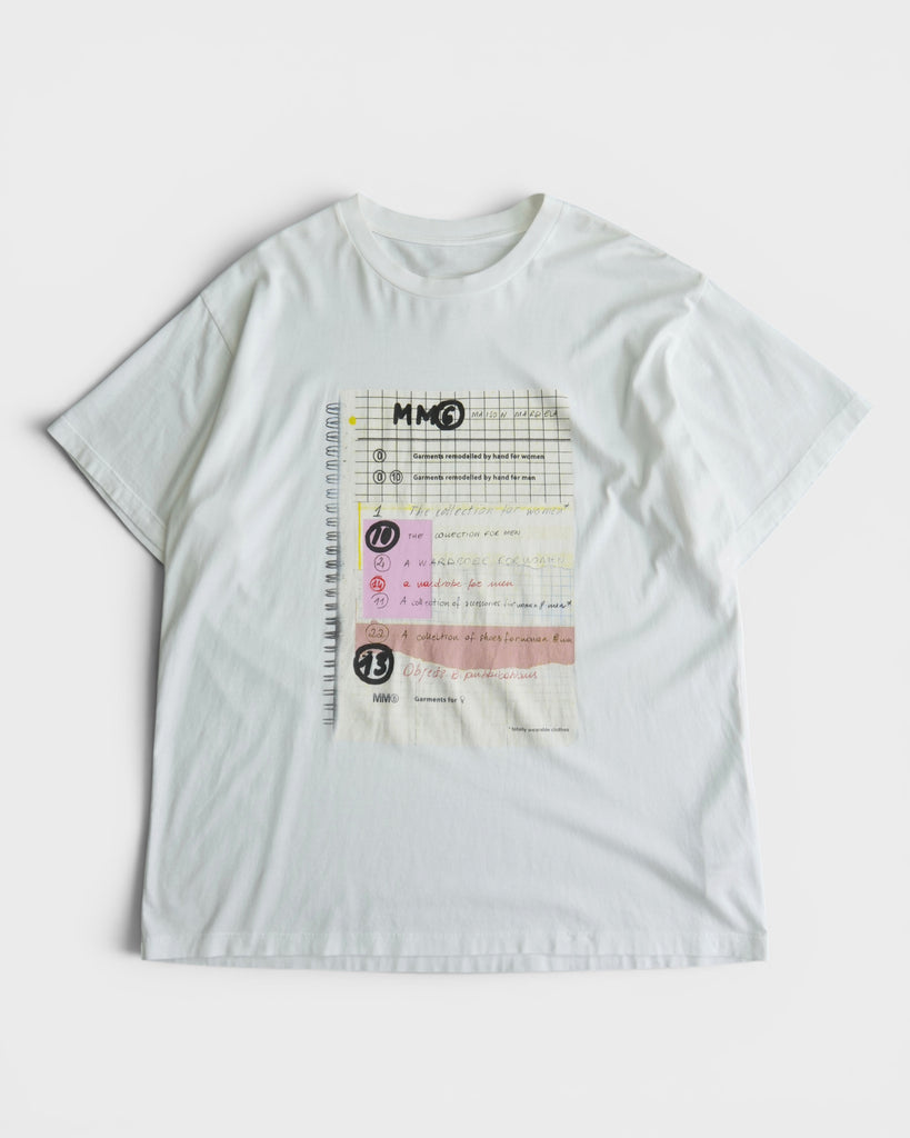エムエムシックス メゾン マルジェラ オーバーサイズ Tシャツ ホワイト メンズ レディース