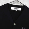 プレイ コム デ ギャルソン ハートロゴ カーディガン ブラック