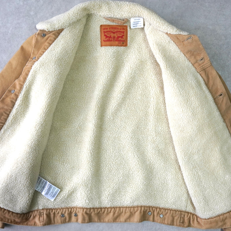 リーバイス ボア襟 コーデュロイジャケット ベージュ