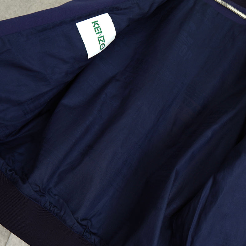 Kenzo 后背徽标运动夹克 海军蓝