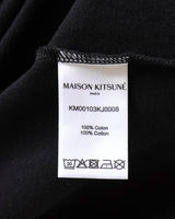 メゾン キツネ チラックスフォックス Tシャツ ブラック XS メンズ レディース