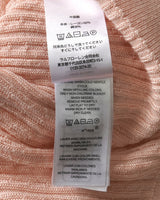 ローレン ラルフローレン ケーブル編み レーヨン / コットン 半袖 ニットポロ サーモンピンク S レディース