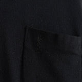 イヴ サンローラン ヴィンテージ YSLロゴ モックネック ニット ブラック