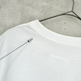 エムエムシックス メゾン マルジェラ ロゴプリント オーバーサイズ Tシャツ ホワイト