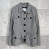 イヴサンローラン ヴィンテージ ツイード ジャケット グレー レディース