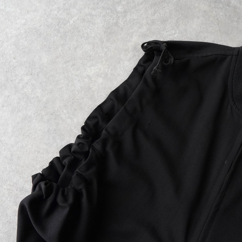 コムデギャルソン 1990年製 変形 ジッパー ベスト レディース ブラック