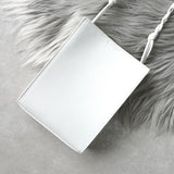 Jil Sander Tangle 白色小号皮革单肩包
