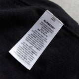 バーバリー TBロゴ カシミヤ100% ニット ブラック タグ付き未使用品