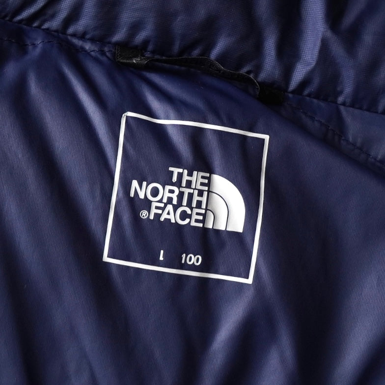 ザ ノースフェイス ヌプシ ロゴ ダウンジャケット ネイビー