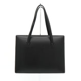 ロエベ ロゴ 自立型 レザー ハンドバッグ ブラック