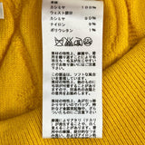 エルメス ベルトデザイン ニットスカート タイト スカート イエロー 34 レディース - NEWSED
