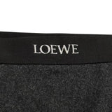 ロエベ ロゴ入り アシンメトリー スカート チャコールグレー 34 レディース - NEWSED