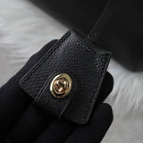 コーチ ロゴプレート ハンドバッグ ブラック 34835 - NEWSED