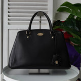 コーチ ロゴプレート ハンドバッグ ブラック 34835 - NEWSED