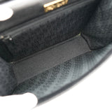 イヴ サンローラン YSLロゴ レザー ショルダーバッグ ブラック