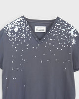 メゾン マルジェラ トロンプルイユ プリント Vネック Tシャツ グレー系 メンズ