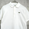 Lacoste 象牙色徽标贴片短袖 Polo 衫