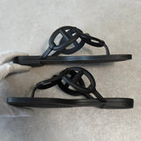 エルメス エジェリ シェーヌダンクル ラバー サンダル ブラック サイズ35 / 約22cm 箱付き - NEWSED