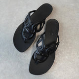 エルメス エジェリ シェーヌダンクル ラバー サンダル ブラック サイズ35 / 約22cm 箱付き - NEWSED