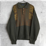 90's｜Pattern Collar Sweater