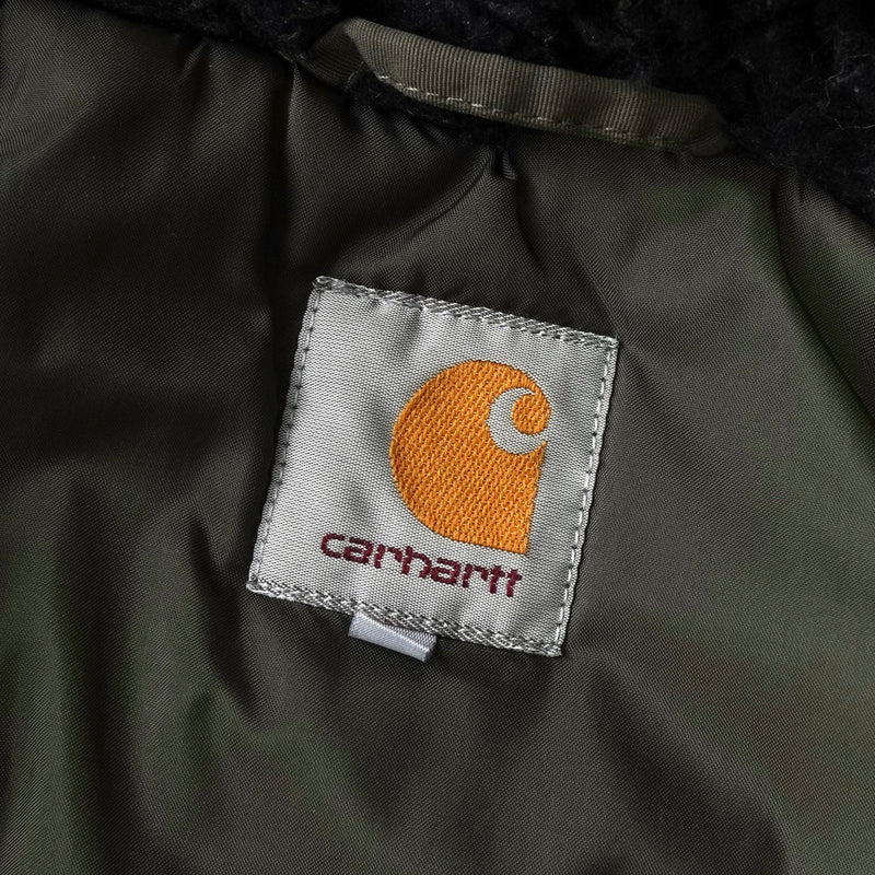 カーハート アンカレッジ パーカー ロゴ 中綿ジャケット マウンテンパーカー カーキ