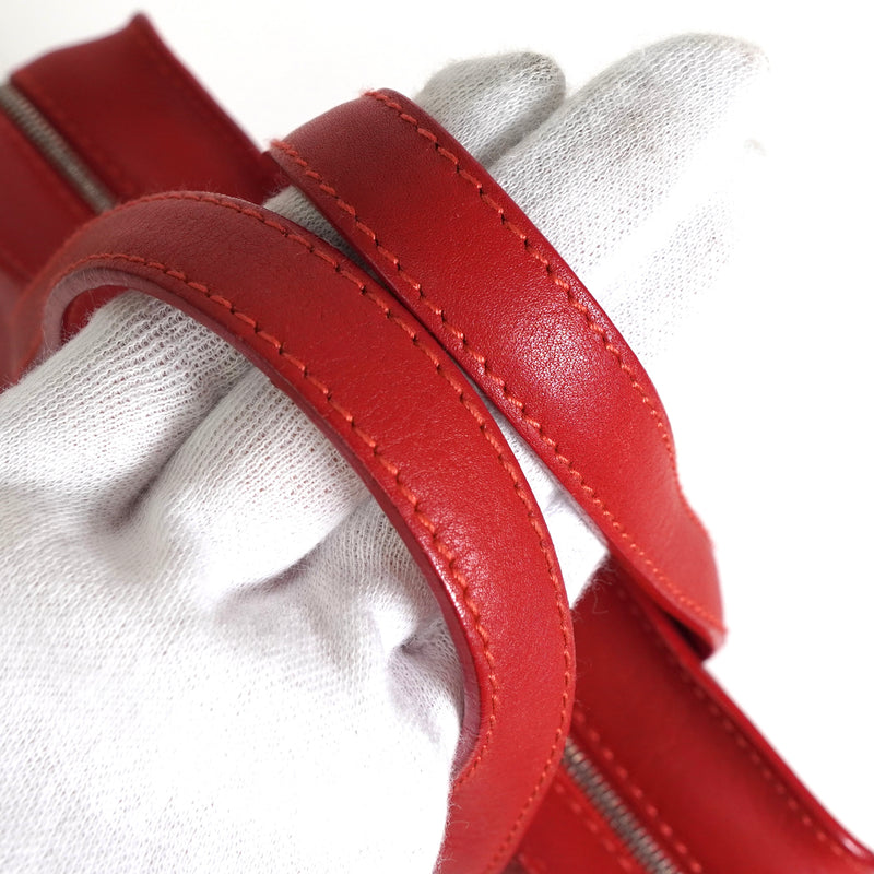 ロエベ ロゴ レザー ミニ ハンドバッグ レッド