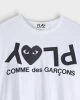 プレイ コム デ ギャルソン Tシャツ ホワイト XL メンズ レディース
