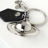 ヴィヴィアン ウエストウッド ラージ オーブ レザー シルバー チャーム キーホルダー