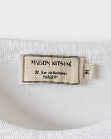 メゾン キツネ Tシャツ チラックスフォックス ホワイト M メンズ レディース