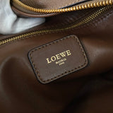 ロエベ アマソナ36 アナグラム ナッパレザー ハンドバッグ ブラウン - NEWSED