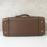 ロエベ アマソナ36 アナグラム ナッパレザー ハンドバッグ ブラウン - NEWSED