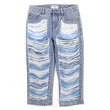 シャネル ココマークボタン ダメージチュール クロップド デニムパンツ デニムパンツ インディゴブルー 36 レディース - NEWSED