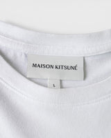 メゾン キツネ チラックスフォックス Tシャツ ホワイト Lサイズ メンズ