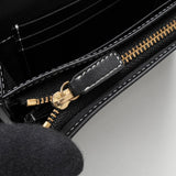 ジバンシィ ヴィンテージ Gロゴ キャンバス / レザー 二つ折り財布 グレー / ブラック 箱付き