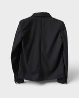 イヴ サンローラン ヴィンテージ ユニフォーム クロップド ダキシードジャケット テーラードジャケット ブラック レディース