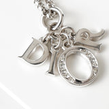 クリスチャン ディオール Diorロゴ チェーン ネックレス シルバー