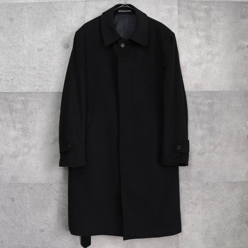 ジバンシィ 4Gロゴ カシミヤ ステンカラーコート ブラック