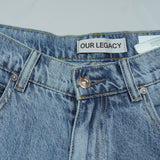 アワーレガシー 25SS VAST CUT バタフライ 刺繍 デニム ブルー