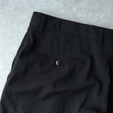 クリスチャン ディオール ヴィンテージ ツータック スラックス ブラック