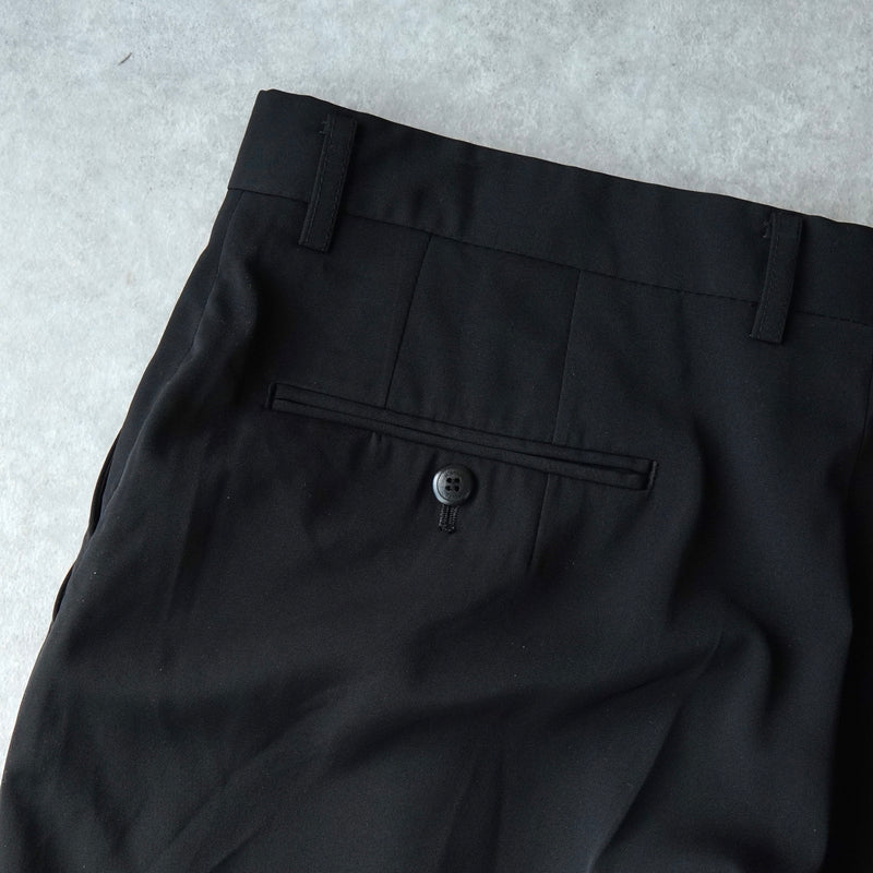 クリスチャン ディオール ヴィンテージ ツータック スラックス ブラック