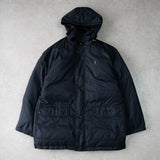 イヴサンローラン ヴィンテージ YSLロゴ ダウンジャケット ネイビー メンズ