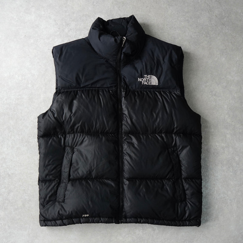 ザ ノースフェイス ヌプシ 700フィル ロゴ ダウンベスト ブラック